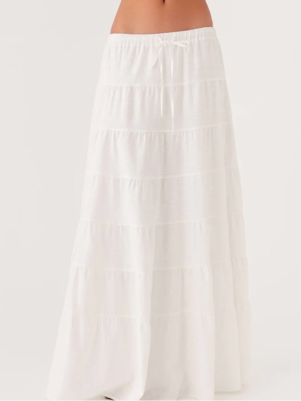 Peppermayo Mariella Linen Maxi Skirt - White - Picture 2 of 5